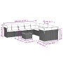 Set de sofás de jardín 11 pzas y cojines ratán sintético gris von , Gartensets - Ref: Foro24-3256187, Preis: 794,73 €, Rabatt: %