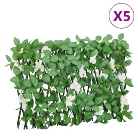 Enrejado expansible de hiedra artificial verde 5 uds 180x30 cm von , Zaunpaneele - Ref: Foro24-366589, Preis: 79,47 €, Rabatt: %
