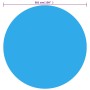 Cubierta solar de piscina de PE redonda y flotante 381 cm azul de vidaXL, Cubiertas para piscina - Ref: Foro24-90345, Precio:...