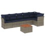 Set de sofás de jardín 7 pzas con cojines ratán sintético gris von , Gartensets - Ref: Foro24-3255984, Preis: 512,23 €, Rabat...