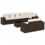 Set de sofás de jardín 9 pzas y cojines ratán sintético marrón von , Gartensets - Ref: Foro24-3222832, Preis: 656,36 €, Rabat...