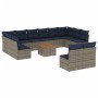 Set sofás de jardín con cojines 13 piezas ratán sintético gris von , Gartensets - Ref: Foro24-3256229, Preis: 944,97 €, Rabat...