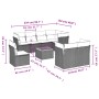 Set de sofás de jardín 9 pzas con cojines ratán sintético gris by , Garden sets - Ref: Foro24-3256075, Price: 684,99 €, Disco...