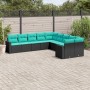 Set de sofás de jardín 10pzas con cojines ratán sintético negro von , Gartensets - Ref: Foro24-3219497, Preis: 769,71 €, Raba...