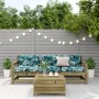 Juego de muebles jardín 4 pzas y cojines madera pino impregnada de , Conjuntos de jardín - Ref: Foro24-3250799, Precio: 367,2...