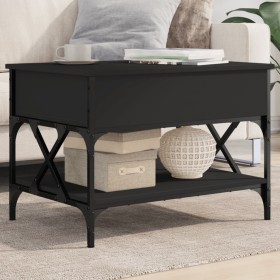 Mesa de centro madera de ingeniería y metal negro 70x50x50 cm von , Couchtisch - Ref: Foro24-845351, Preis: 78,21 €, Rabatt: %