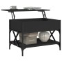 Mesa de centro madera de ingeniería y metal negro 70x50x50 cm by , Coffee table - Ref: Foro24-845351, Price: 75,85 €, Discoun...