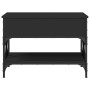 Mesa de centro madera de ingeniería y metal negro 70x50x50 cm by , Coffee table - Ref: Foro24-845351, Price: 75,85 €, Discoun...