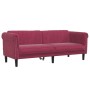 Juego de sofás 2 piezas terciopelo rojo tinto by , Sofas - Ref: Foro24-3209223, Price: 509,03 €, Discount: %