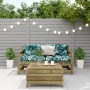 Juego de sofás jardín 3 pzas y cojines madera pino impregnada by , Garden sets - Ref: Foro24-3250767, Price: 279,86 €, Discou...