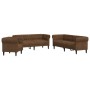 Juego de sofás 3 piezas tela marrón von , Sofas - Ref: Foro24-3209199, Preis: 908,02 €, Rabatt: %