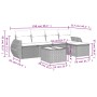 Set sofás de jardín 6 piezas y cojines ratán sintético marrón von , Gartensets - Ref: Foro24-3221302, Preis: 364,84 €, Rabatt: %