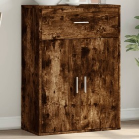 Aparador madera de ingeniería roble ahumado 60x30x84 cm de , Aparadores - Ref: Foro24-840496, Precio: 69,87 €, Descuento: %