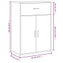 Aparador madera de ingeniería roble ahumado 60x30x84 cm von , Sideboards - Ref: Foro24-840496, Preis: 69,87 €, Rabatt: %