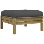 Set de sofás jardín 5 pzas con cojines madera pino impregnada by , Garden sets - Ref: Foro24-3299395, Price: 472,20 €, Discou...