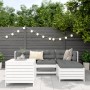Juego de sofás de jardín 5 piezas madera maciza de pino blanco by , Garden sets - Ref: Foro24-3250489, Price: 382,65 €, Disco...