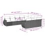 Set de sofás de jardín 10 pzas y cojines ratán sintético marrón von , Modulare Sofas für den Außenbereich - Ref: Foro24-32218...