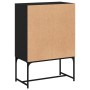 Armario auxiliar con puertas de vidrio negro 69x37x100 cm de , Aparadores - Ref: Foro24-836547, Precio: 90,94 €, Descuento: %