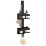 Estante colgante de ducha acero inox cepillado 304 negro mate
