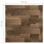 Floor carpet tiles 20 units 5 m² brown by vidaXL, Floors and carpets - Ref: Foro24-331490, Price: 131,64 €, Discount: %