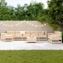 Juego de sofás de jardín 10 pzas madera maciza de pino de , Conjuntos de jardín - Ref: Foro24-3250648, Precio: 600,93 €, Desc...