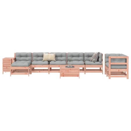 Juego de sofás de jardín 10 pzas madera maciza de abeto Douglas by , Garden sets - Ref: Foro24-3250662, Price: 610,11 €, Disc...