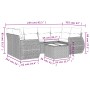 Juego de sofás de jardín 7 piezas con cojines ratán PE marrón by , Garden sets - Ref: Foro24-3253460, Price: 502,34 €, Discou...