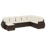 Set sofás de jardín 8 piezas y cojines ratán sintético marrón by , Garden sets - Ref: Foro24-3254100, Price: 508,43 €, Discou...