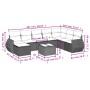 Set sofás de jardín 8 piezas y cojines ratán sintético marrón by , Garden sets - Ref: Foro24-3254100, Price: 508,43 €, Discou...