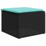 Set de sofás de jardín 7 pzas con cojines ratán sintético negro by , Garden sets - Ref: Foro24-3227044, Price: 550,61 €, Disc...