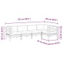 Set de sofás jardín 5 pzas con cojines madera abeto Douglas by , Garden sets - Ref: Foro24-3299439, Price: 446,37 €, Discount: %