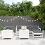 Set of garden sofas 7 pcs solid pine wood white by , Garden sets - Ref: Foro24-3250545, Price: 499,55 €, Discount: %