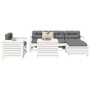 Juego de sofás de jardín 7 pzas madera maciza de pino blanco by , Garden sets - Ref: Foro24-3250553, Price: 529,90 €, Discoun...