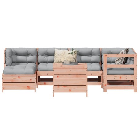 Juego de sofás de jardín 7 pzas madera maciza de abeto Douglas by , Garden sets - Ref: Foro24-3250966, Price: 472,24 €, Disco...
