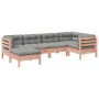 Set de sofás jardín 6 pzas con cojines madera abeto Douglas by , Garden sets - Ref: Foro24-3299528, Price: 585,70 €, Discount: %