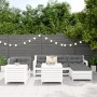 Juego de sofás de jardín 7 pzas madera maciza de pino blanco by , Garden sets - Ref: Foro24-3250513, Price: 568,24 €, Discoun...