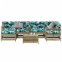 Juego de muebles jardín 7 pzas y cojines madera pino impregnada by , Garden sets - Ref: Foro24-3250939, Price: 652,20 €, Disc...