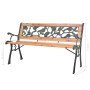 Banco de jardín de madera 122 cm de vidaXL, Bancos de jardín - Ref: Foro24-40261, Precio: 81,31 €, Descuento: %