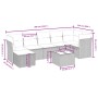 Set sofás de jardín 8 piezas y cojines ratán sintético marrón by , Garden sets - Ref: Foro24-3263209, Price: 504,24 €, Discou...