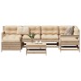 Juego de sofás de jardín 7 piezas madera maciza de pino de , Conjuntos de jardín - Ref: Foro24-3250932, Precio: 312,56 €