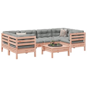 Set de sofás jardín 7 pzas con cojines madera abeto Douglas von , Gartensets - Ref: Foro24-3299317, Preis: 584,87 €, Rabatt: %