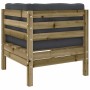 Set de sofás jardín 11 pzas con cojines madera pino impregnada von , Gartensets - Ref: Foro24-3299650, Preis: 1,00 €, Rabatt: %