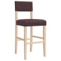 Taburetes altos 2 uds madera maciza de caucho y cuero sintético von , Küchenhocker - Ref: Foro24-4006197, Preis: 81,01 €, Rab...