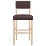 Taburetes altos 2 uds madera maciza de caucho y cuero sintético von , Küchenhocker - Ref: Foro24-4006197, Preis: 81,01 €, Rab...