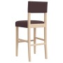 Taburetes altos 2 uds madera maciza de caucho y cuero sintético von , Küchenhocker - Ref: Foro24-4006197, Preis: 81,01 €, Rab...