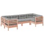 Set de sofás jardín 6 pzas con cojines madera abeto Douglas von , Gartensets - Ref: Foro24-3299612, Preis: 550,39 €, Rabatt: %