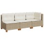Sofá de jardín de 3 plazas con cojines ratán sintético beige von , Outdoor-Sofas - Ref: Foro24-365922, Preis: 220,21 €, Rabat...