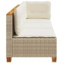 Sofá de jardín de 3 plazas con cojines ratán sintético beige von , Outdoor-Sofas - Ref: Foro24-365922, Preis: 220,21 €, Rabat...