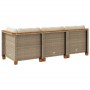 Sofá de jardín de 3 plazas con cojines ratán sintético beige von , Outdoor-Sofas - Ref: Foro24-365922, Preis: 220,21 €, Rabat...