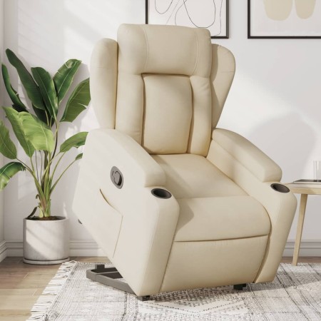 Sillón reclinable elevable de tela color crema von , Sessel - Ref: Foro24-3204491, Preis: 265,91 €, Rabatt: %